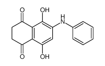 6-anilino-5,8-dihydroxy-2,3-dihydronaphthalene-1,4-dione Structure