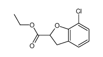 7-氯-2,3-二氢苯并呋喃-2-羧酸乙酯结构式