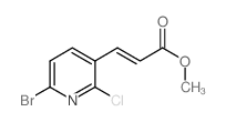 Methyl 3-(6-bromo-2-chloropyridin-3-yl)acrylate结构式
