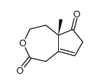 (1S)-1-Methyl-5,10-dioxo-4-oxabicyclo<5.3.0>dec-7-ene Structure