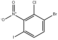 2-Chloro-3-bromo-6-iodonitrobenzene Structure