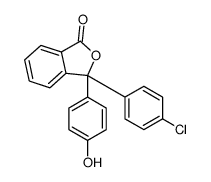3-(4-chlorophenyl)-3-(4-hydroxyphenyl)-2-benzofuran-1-one Structure