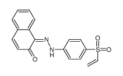1-[(4-ethenylsulfonylphenyl)hydrazinylidene]naphthalen-2-one结构式