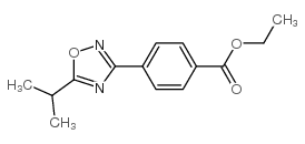 ETHYL 4-(5-ISOPROPYL-1,2,4-OXADIAZOL-3-YL)BENZOATE structure