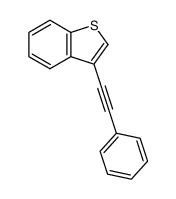 3-(phenylethynyl)benzo[b]thiophene结构式