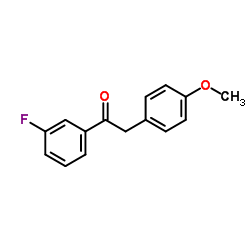 1-(3-Fluorophenyl)-2-(4-methoxyphenyl)ethanone Structure