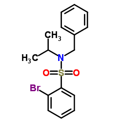 N-Benzyl-2-bromo-N-isopropylbenzenesulfonamide结构式