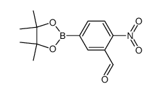 3-Formyl-4-nitrophenyl boronicacid pinacol ester Structure