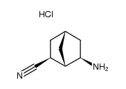 exo-6-Aminobicyclo[2.2.1]heptan-exo-2-carbonitril-hydrochlorid Structure
