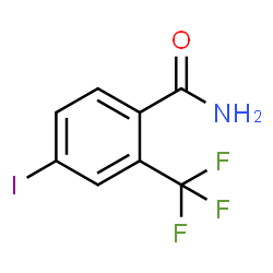 4-碘-2-(三氟甲基)苯甲酰胺结构式