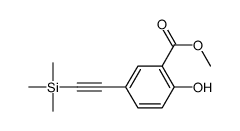 methyl 2-hydroxy-5-(2-trimethylsilylethynyl)benzoate Structure