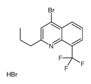 4-Bromo-2-propyl-8-trifluoromethylquinoline hydrobromide structure