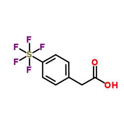 4-(Pentafluorosulfur)phenylacetic acid Structure