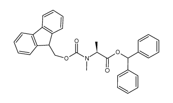 N-Fmoc-N-methyl-L-alanine benzhydyl ester Structure