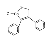 2-chloro-3,4-diphenyl-2,5-dihydro-1,2-thiastibole结构式