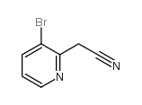 2-(3-bromopyridin-2-yl)acetonitrile structure