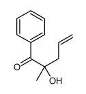 2-hydroxy-2-methyl-1-phenylpent-4-en-1-one Structure