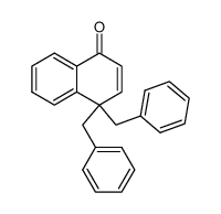 4,4-dibenzyl-1,4-dihydro-1-naphthalenone结构式