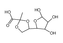 5,6-O-(1-carboxyethylidene)galactofuranose结构式