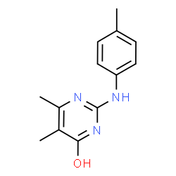 5,6-Dimethyl-2-[(4-methylphenyl)amino]pyrimidin-4(3H)-one结构式