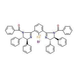 溴[[1,3-双[(4S,5S)-1-苯甲酰基-4,5-二苯基-2-咪唑啉-2-基]苯]钯(II)]图片