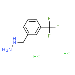 Hydrazine, [[3-(trifluoromethyl)phenyl]Methyl]-, hydrochloride (1:2) Structure