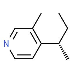 Pyridine, 3-methyl-4-(1-methylpropyl)-, (S)- (9CI) structure