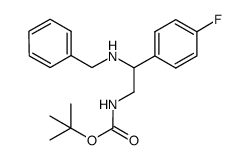 tert-butyl (2-(benzylamino)-2-(4-fluorophenyl)ethyl)carbamate Structure