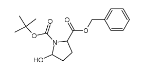 (2S)-2-benzyl 1-tert-butyl 5-hydroxypyrrolidine-1,2-dicarboxylate Structure