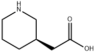 (R)-哌啶-3-乙酸结构式