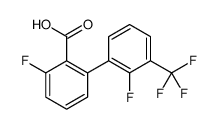 2-fluoro-6-[2-fluoro-3-(trifluoromethyl)phenyl]benzoic acid结构式