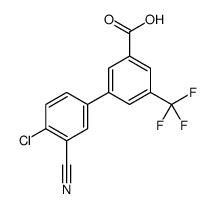 3-(4-chloro-3-cyanophenyl)-5-(trifluoromethyl)benzoic acid结构式