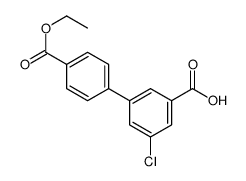 3-chloro-5-(4-ethoxycarbonylphenyl)benzoic acid结构式