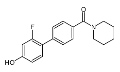 [4-(2-fluoro-4-hydroxyphenyl)phenyl]-piperidin-1-ylmethanone结构式