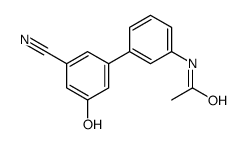 N-[3-(3-cyano-5-hydroxyphenyl)phenyl]acetamide Structure