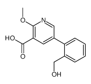 5-[2-(hydroxymethyl)phenyl]-2-methoxypyridine-3-carboxylic acid Structure