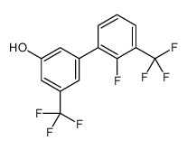 3-[2-fluoro-3-(trifluoromethyl)phenyl]-5-(trifluoromethyl)phenol结构式