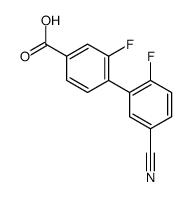 4-(5-cyano-2-fluorophenyl)-3-fluorobenzoic acid结构式