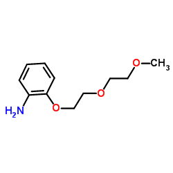 2-[2-(2-Methoxyethoxy)ethoxy]aniline结构式