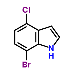 7-Bromo-4-chloro-1H-indole structure