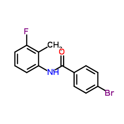 4-Bromo-N-(3-fluoro-2-methylphenyl)benzamide structure