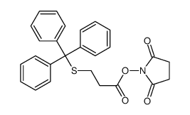 1-[1-氧代-3-[(三苯基甲基)硫基]丙氧基]-2,5-吡咯烷二酮结构式
