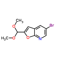 5-Bromo-2-(dimethoxymethyl)furo[2,3-b]pyridine Structure