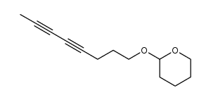 2-(octa-4,6-diynyloxy)-tetrahydro-2H-pyran Structure
