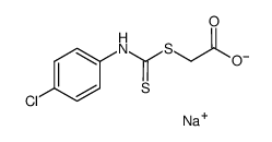 sodium 2-(((4-chlorophenyl)carbamothioyl)thio)acetate结构式