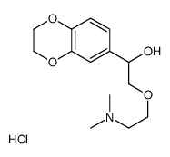 1-(2,3-dihydro-1,4-benzodioxin-6-yl)-2-[2-(dimethylamino)ethoxy]ethanol,hydrochloride Structure