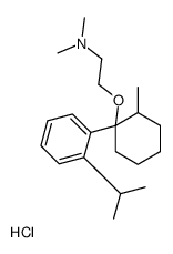 dimethyl-[2-[2-methyl-1-(2-propan-2-ylphenyl)cyclohexyl]oxyethyl]azanium,chloride Structure