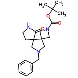 11-Benzyl-6-oxo-2,7,11-triaza-dispiro[3.0.4.3]dodecane-2-carboxylic acid tert-butyl ester Structure