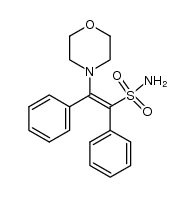 (Z)-2-morpholino-1,2-diphenylethenesulfonamide结构式