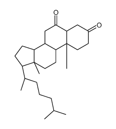 cholestane-3,6-dione structure